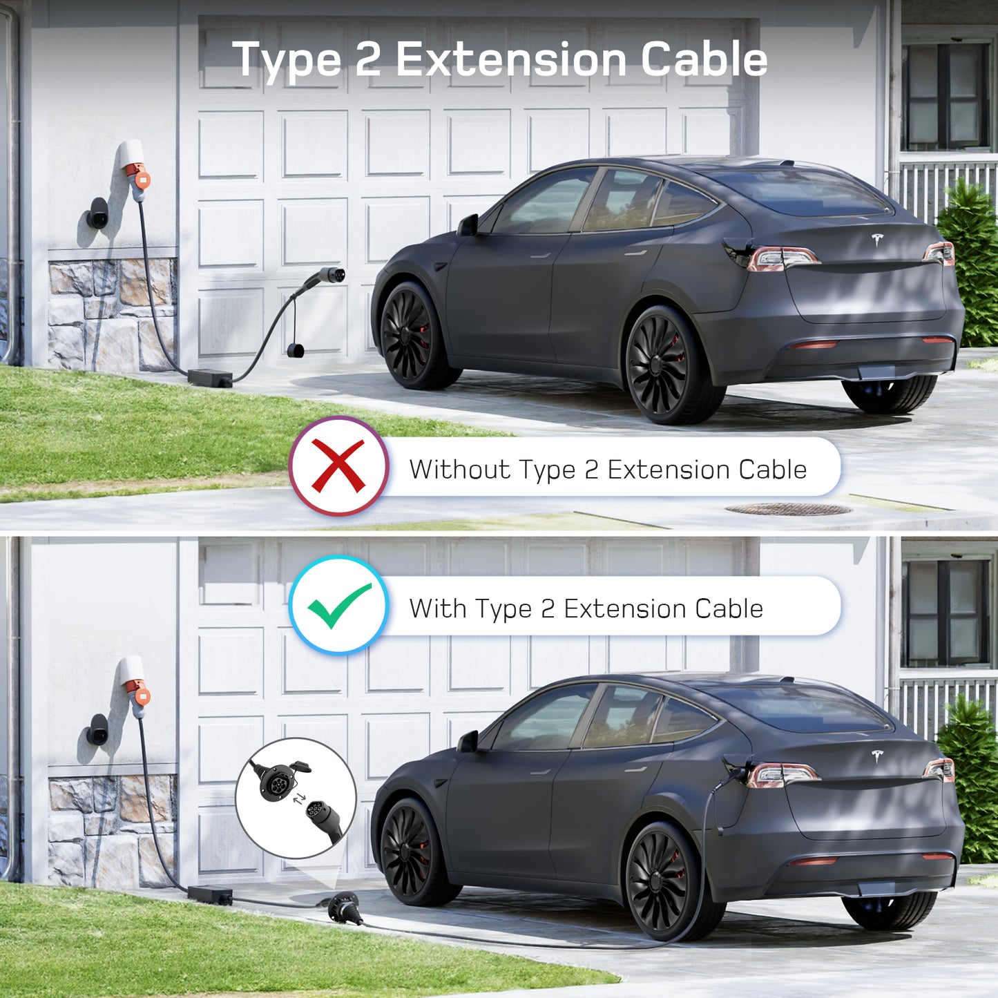 dé Type 2 Extension Cable 11kW