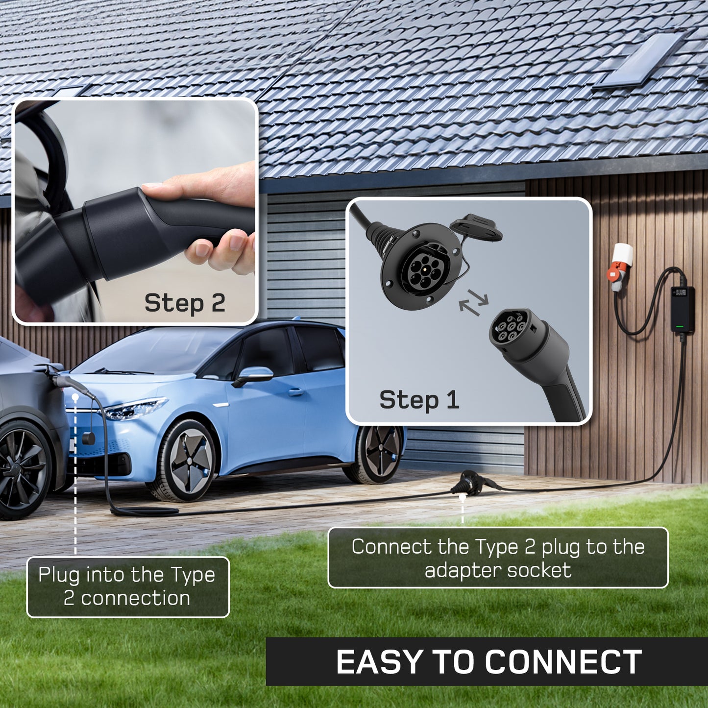 dé Type 2 Extension Cable 11kW