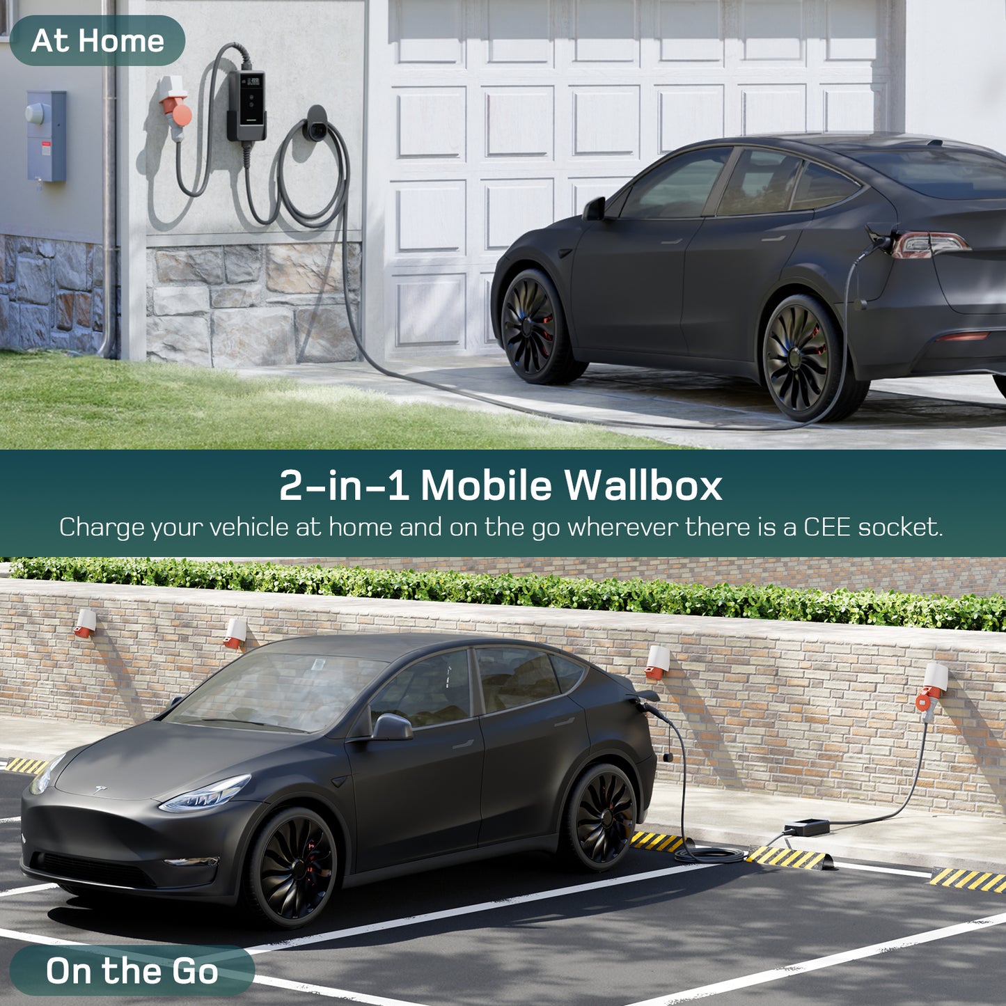 Chargeur portable EV UE avec Schuko v2