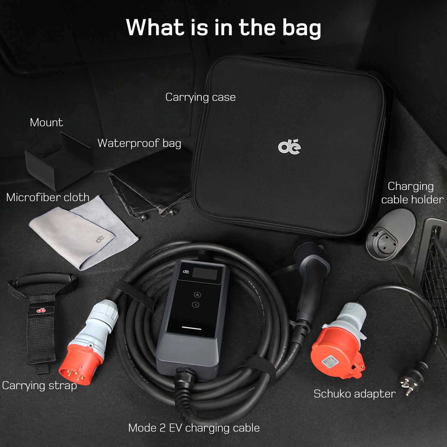 Chargeur portable EV UE avec Schuko v2