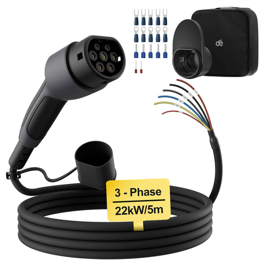 dé Type 2 Charging Cable Open End 22kW
