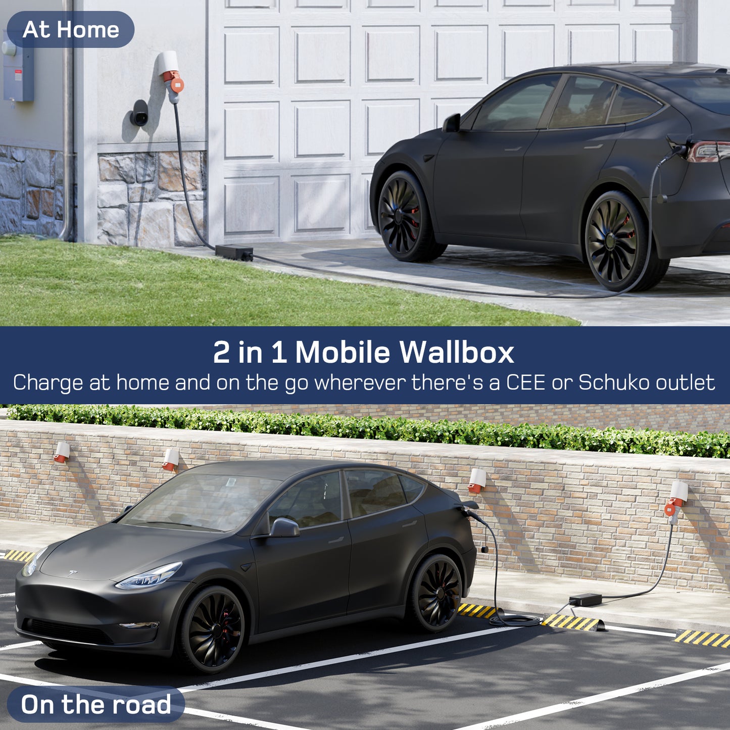 Chargeur portable EV UE avec Schuko v2