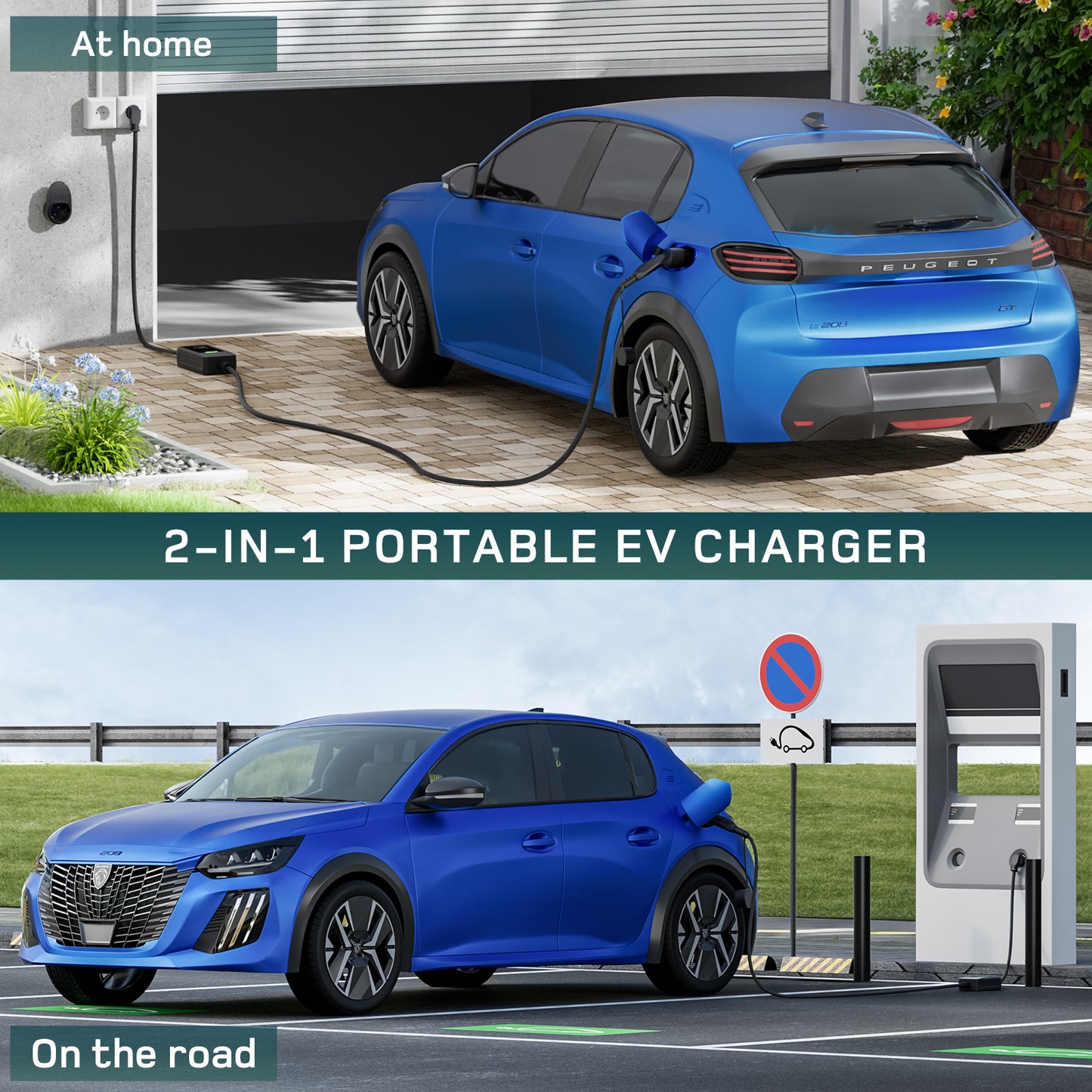 Chargeur portable EV UE avec Schuko v2