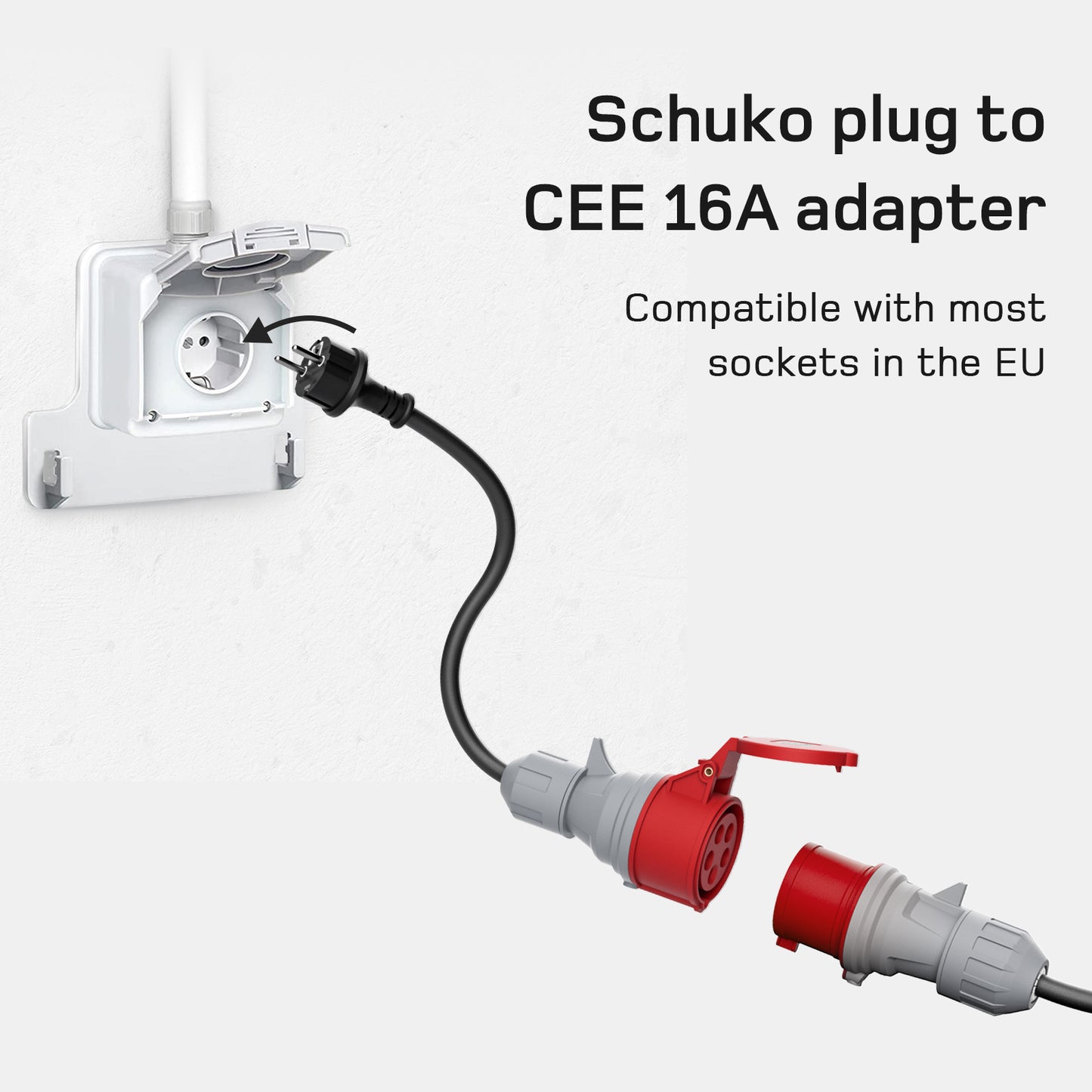 Chargeur portable EV UE avec Schuko v2