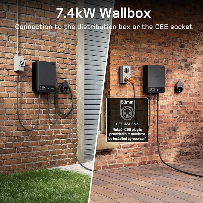 dé Type 2 Wallbox 7kW AU