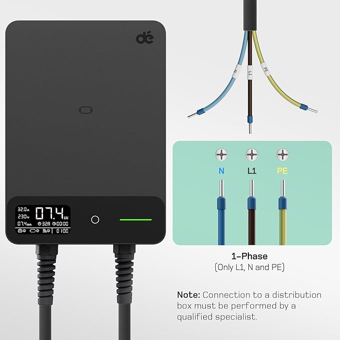 dé Type 2 Wallbox 7kW AU