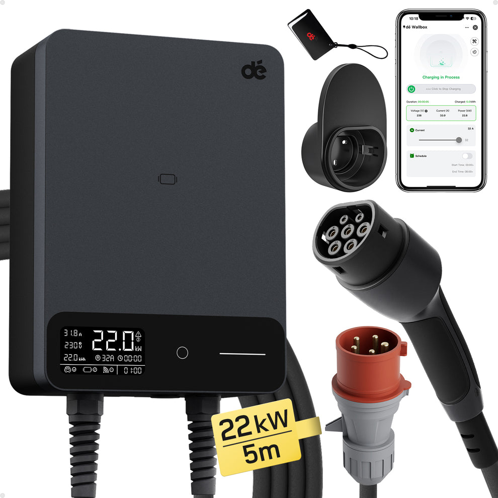 dé Type 2 Wallbox 22 kW – depow.com