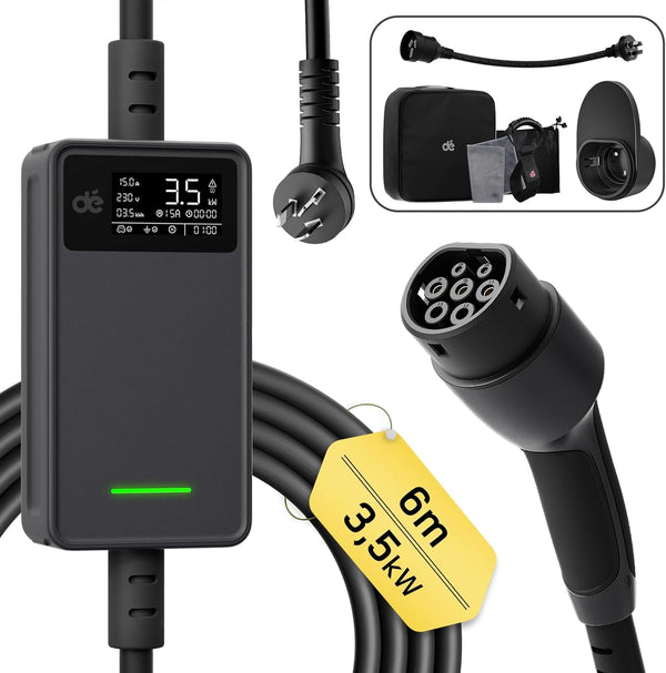 AU Portable EV Charger 10A & 15A Plug