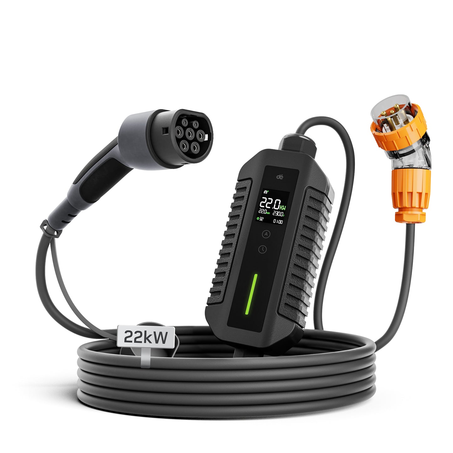 Tragbares EV-Ladegerät der AU-Stufe 2, CEE-Stecker, 22 kW