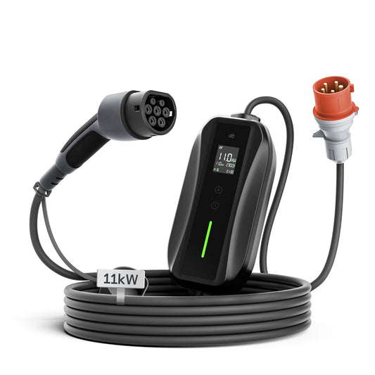 EU Fast Portable EV Charger CEE & Schuko Plug 11 kW