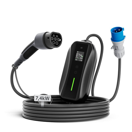 dé Portable EV Charger CEE Plug 7.4kW EU