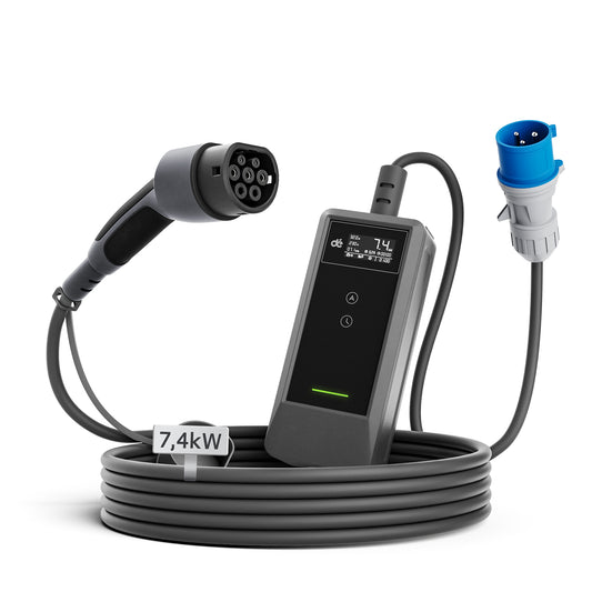 dé Portable EV Charger CEE Plug 7.4kW v2 EU